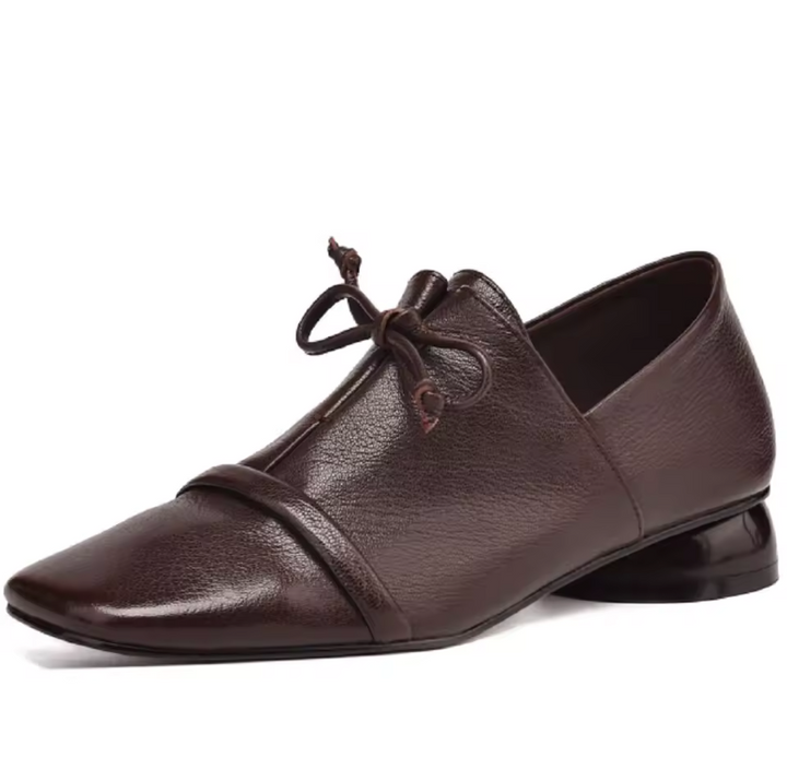 leather loafers color brown size 5.5 for women