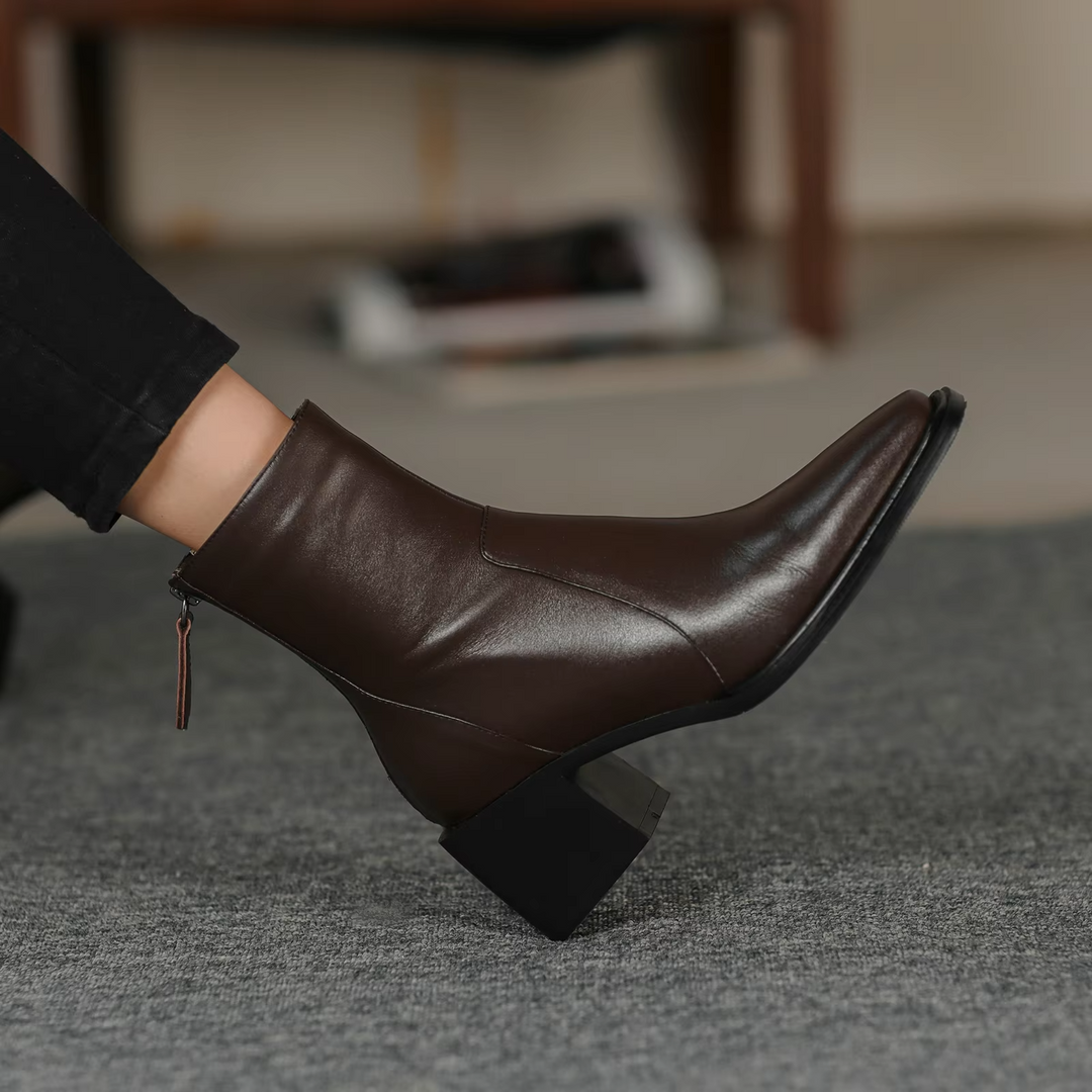 dress boots color brown size 7 for women