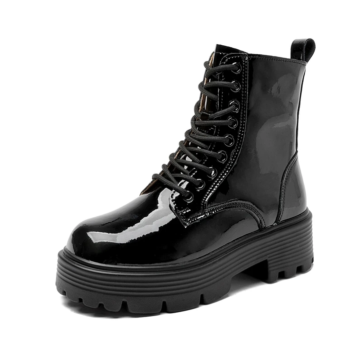platform boots color white size 8.5 for women