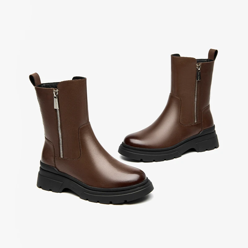 winter boots color brown size 6.5 for women