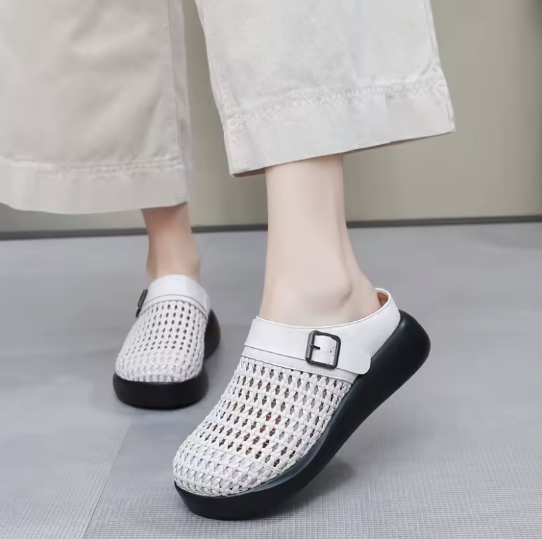 slip on mules color silver size 6 for women