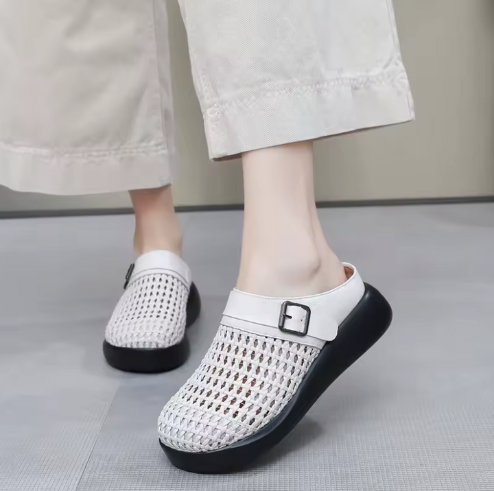 slip on mules color silver size 6 for women