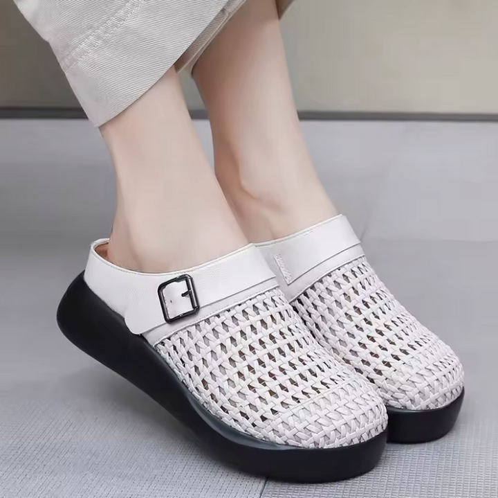 summer mules color silver size 7.5 for women