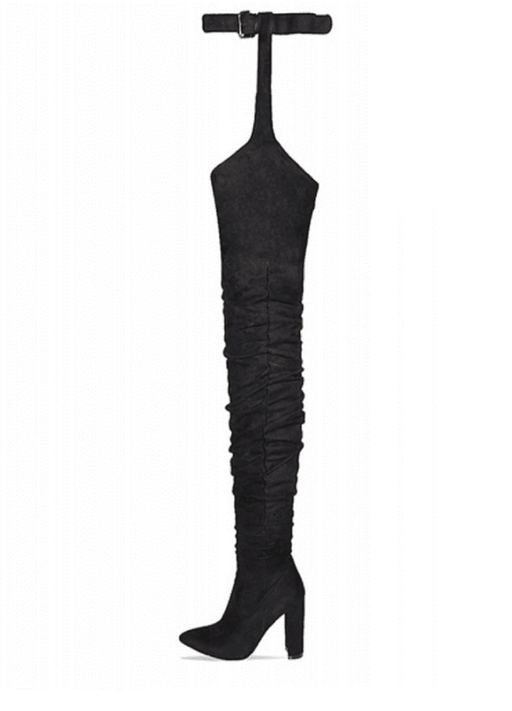 USS Shoes Graziella Boots Over The Knee Sale Drop Black (Sizes 7)