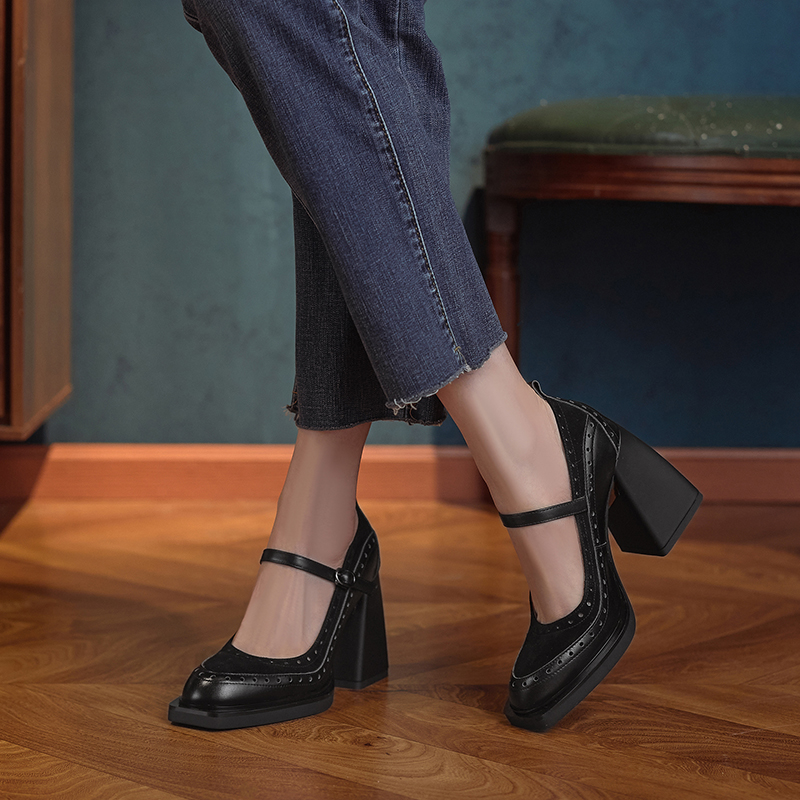 dress leather pumps color black size 6.5 for women