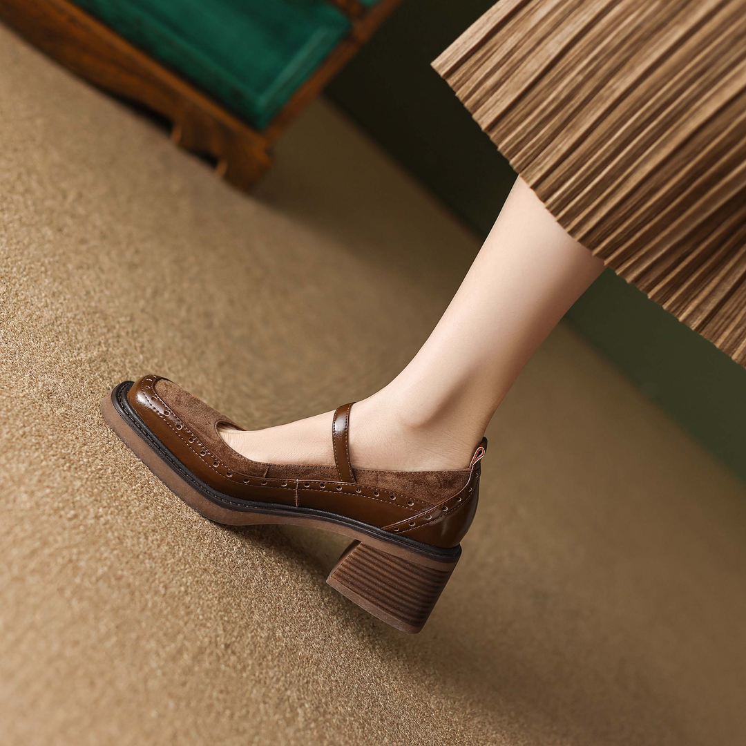 casual pumps shoes color brown size 8.55 for women