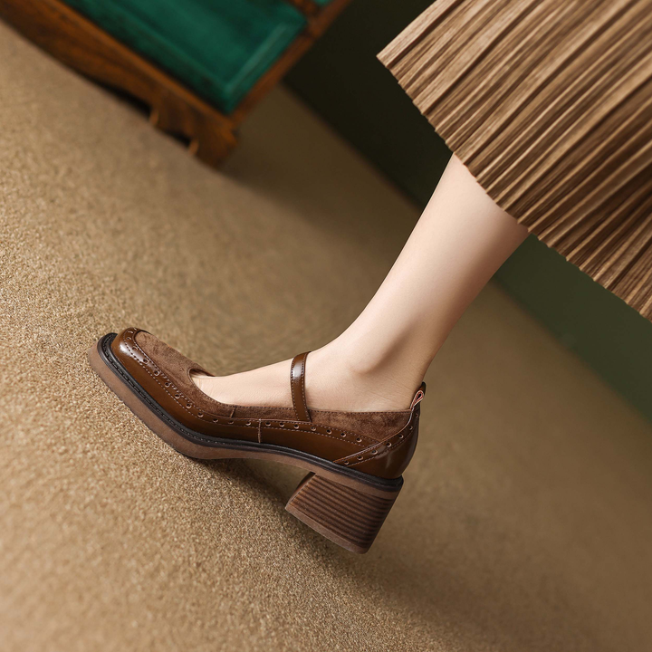 casual pumps shoes color brown size 8.55 for women