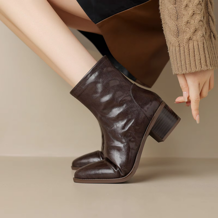 platform boots color brown size 7.5 for women