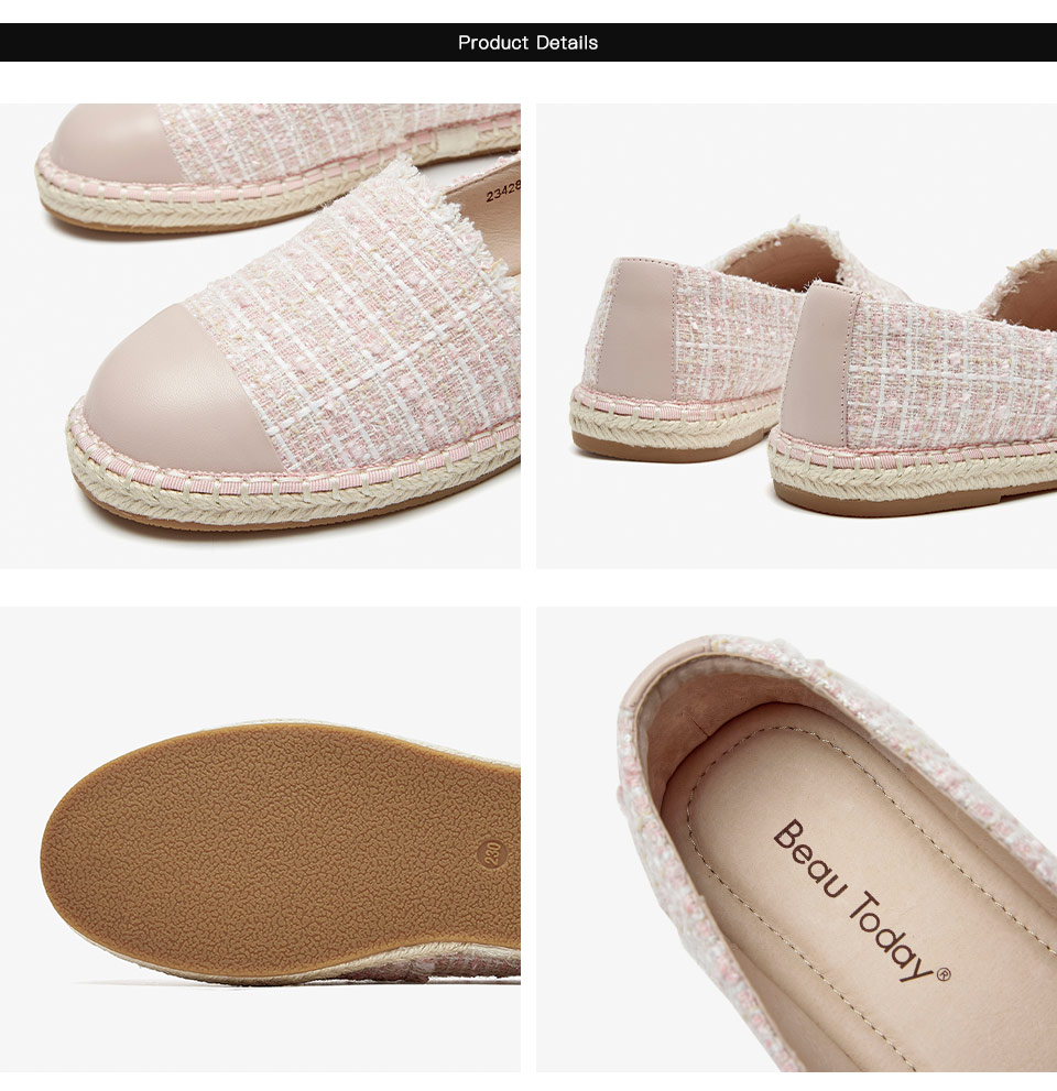 slip on espadrille color pink size 7 for women