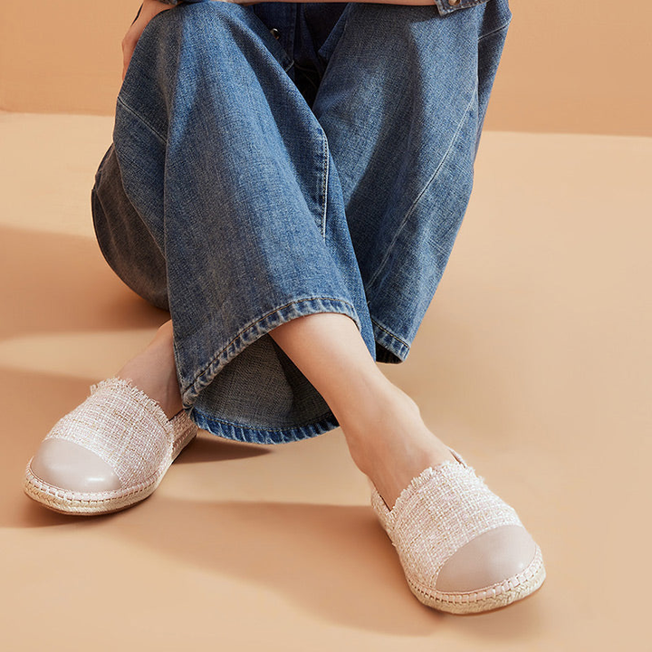 casual espadrille color pink size 7.5 for women
