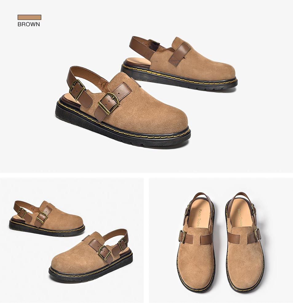 slip on sandals color brown size 7 for women