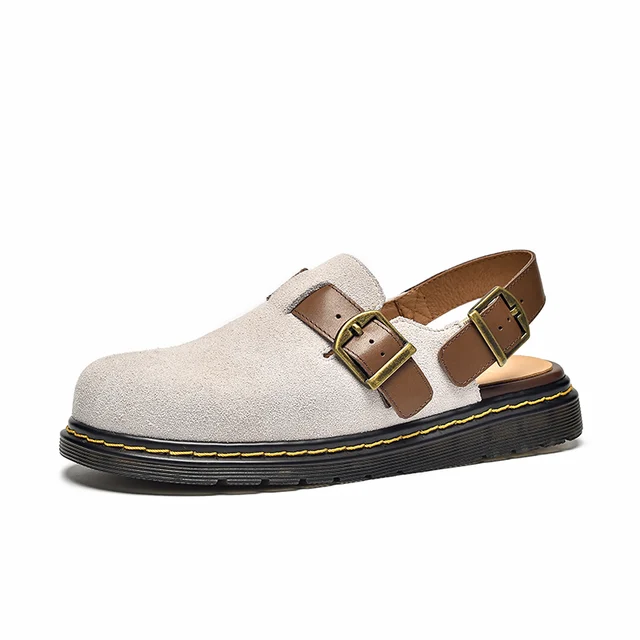 round toe sandals color beige size 6 for women