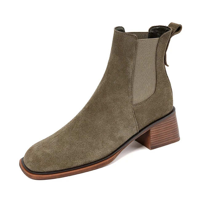 autumn boots color khaki size 9 for women