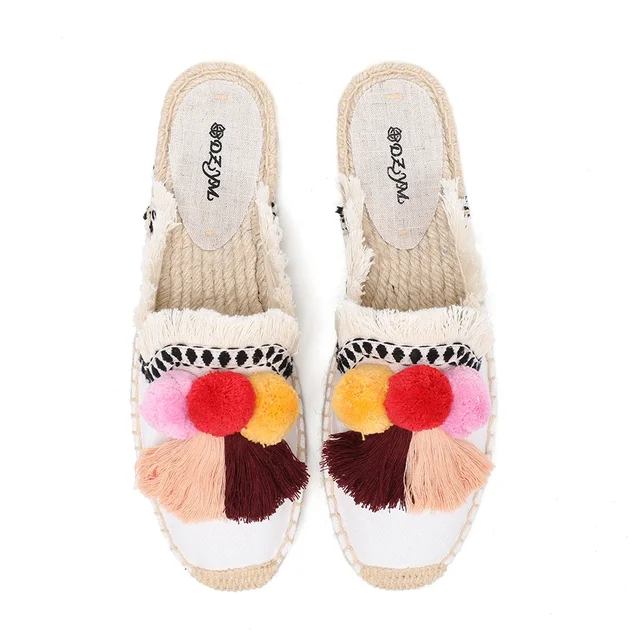 casual mules color white size 8 for women