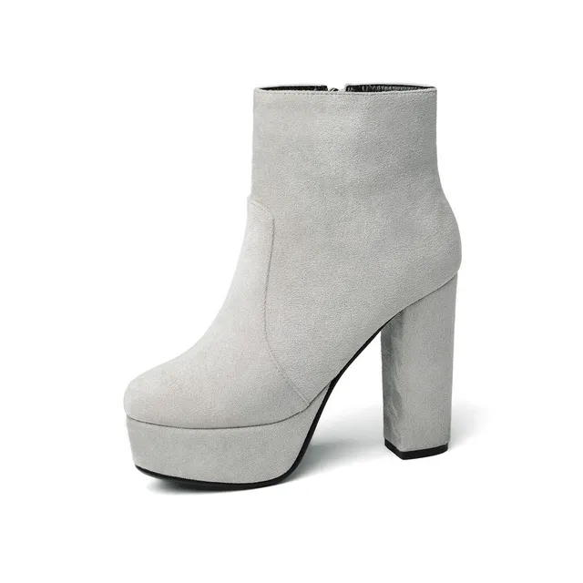 dress boots color gray size 9.5 for women