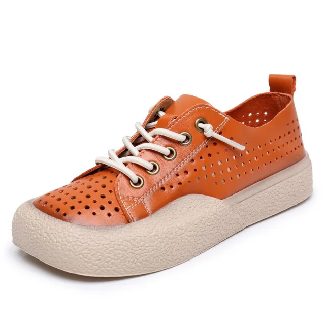 summer sneaker color orange size 8 for women
