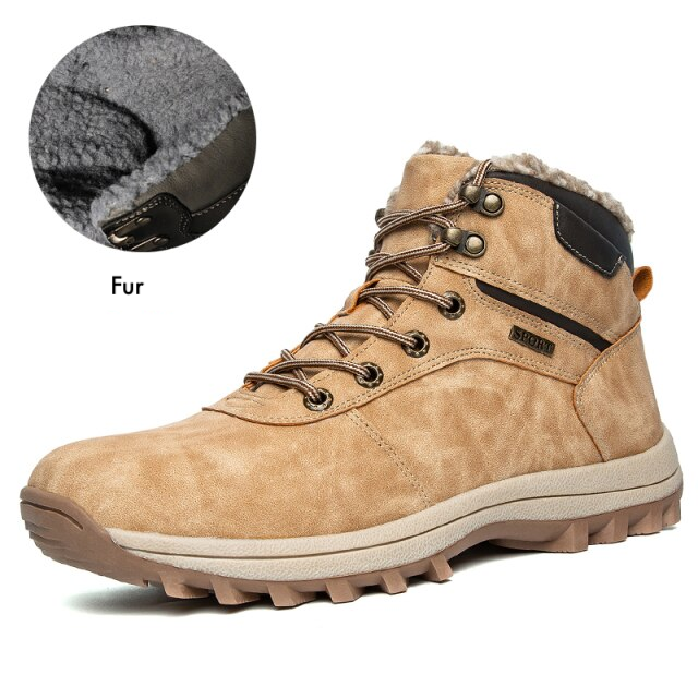 work snow boots color khaki size 9.5 for men