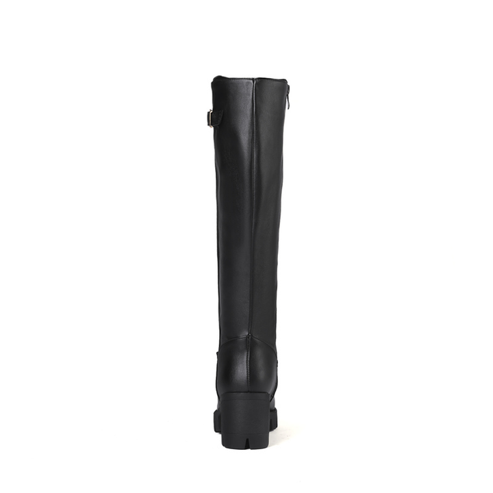 platform winter boots color black size 9 for women