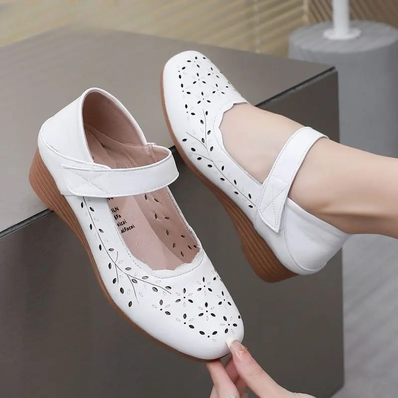 comfortable sandals color white size 8.5 for women