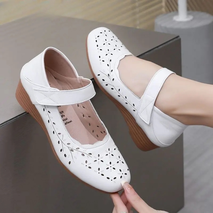 comfortable sandals color white size 8.5 for women