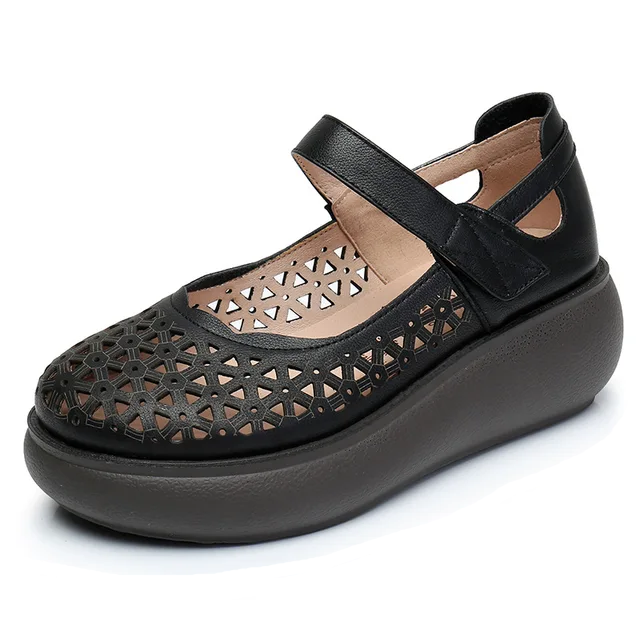 casual sandals color black size 7 for women