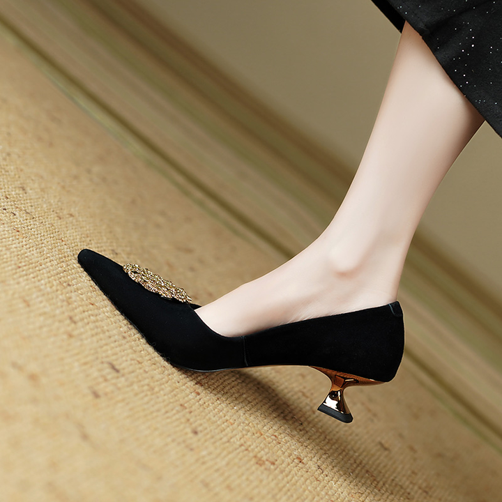 dress pumps shoes color black size 7 for women