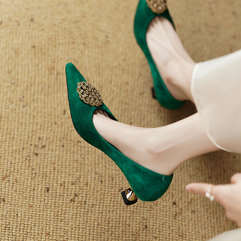 dress pumps shoes color green size 6 for women