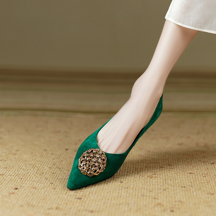  pumps shoes color green size 8 for women