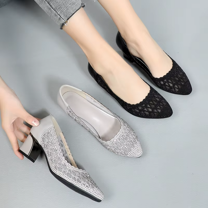 party pump color black size 7 for women