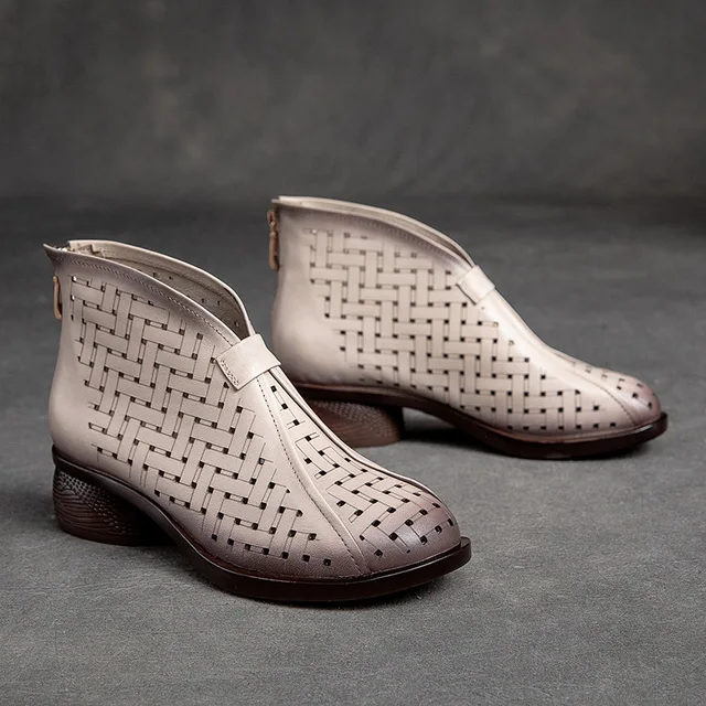 breathable boots color beige size 6 for women