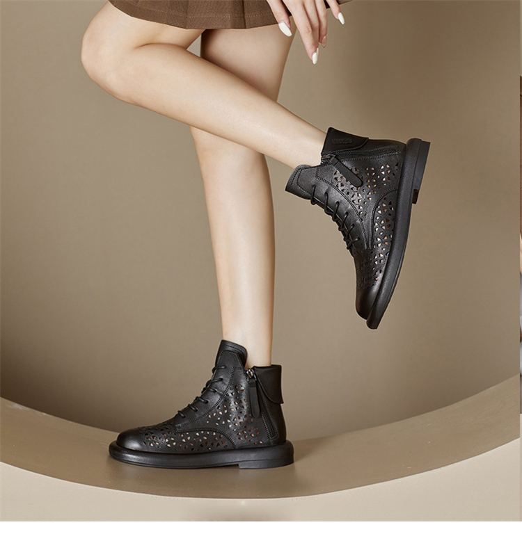 platform boots color black size 6 for women