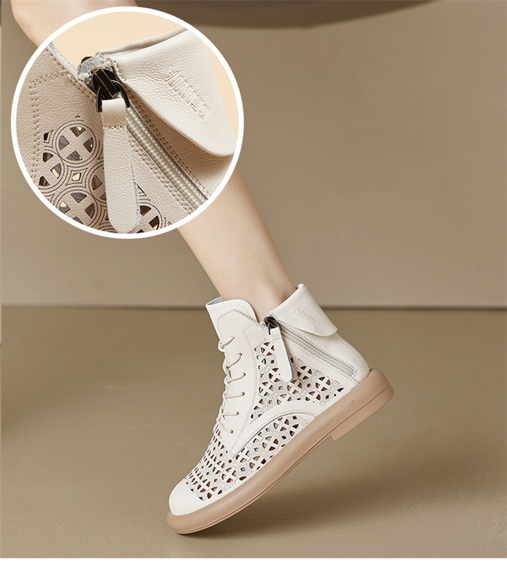 casual boots color beige size 5.5 for women