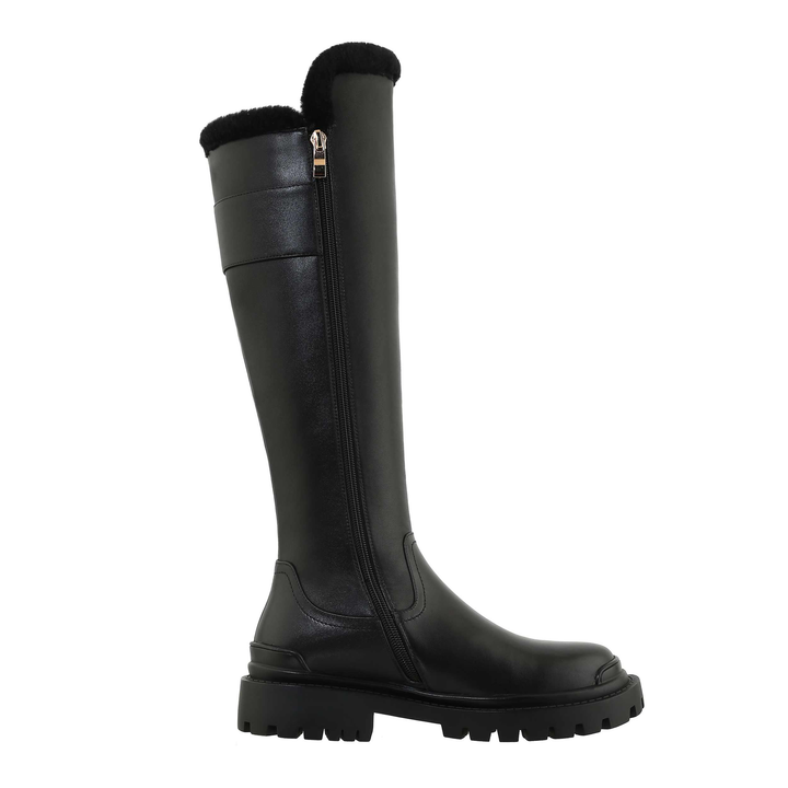 long boots color black size 6 for women