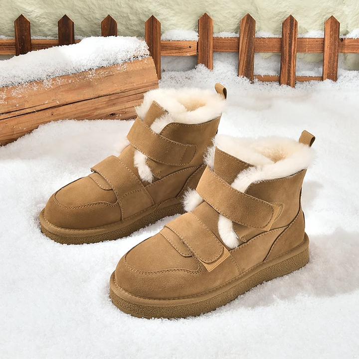winter boots color camel size 8 for women