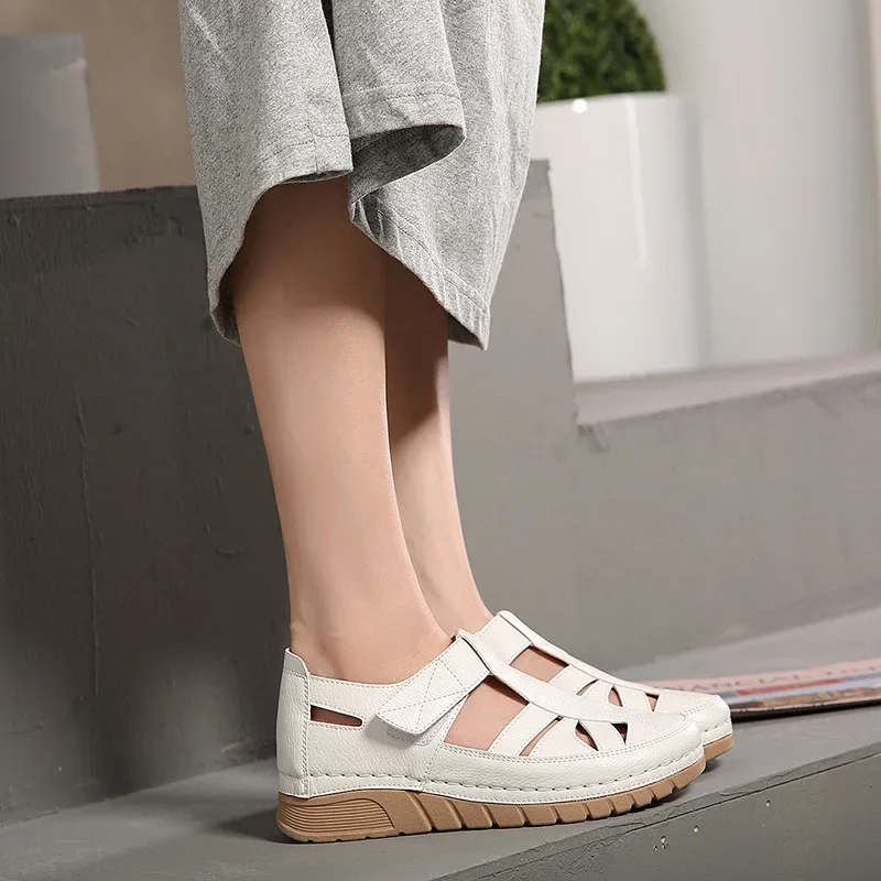 leather platform shoes color white size 7 for women