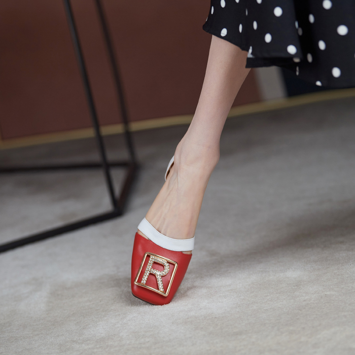 dress sandals color red size 8 for women