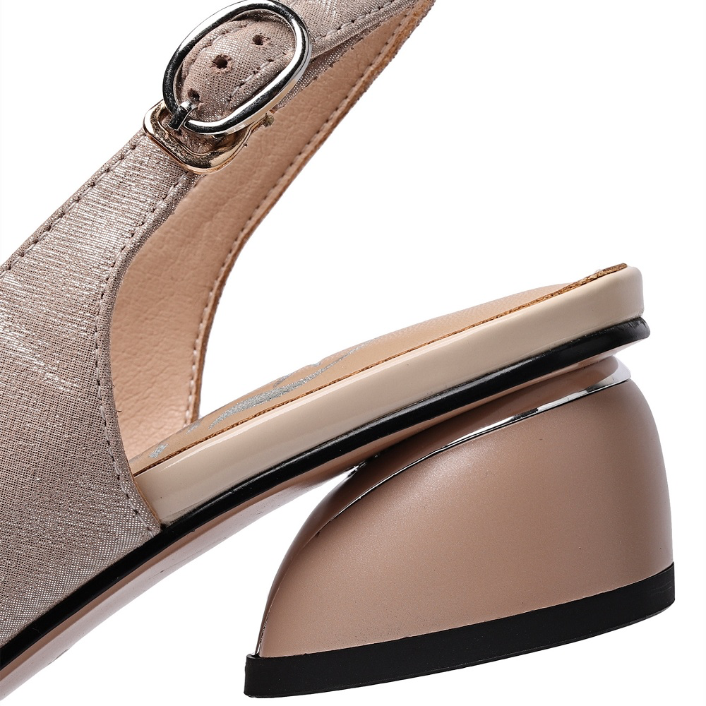 round toe pumps shoes color champagne size 6 for women