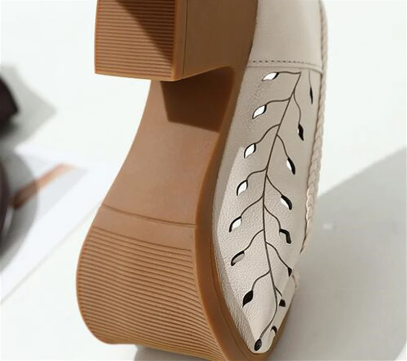 USS Shoes Lucrecia Women's Leather Hollow Sandals