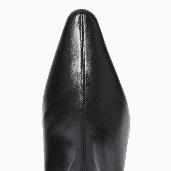 pointed toe boots color black-size 6 for women