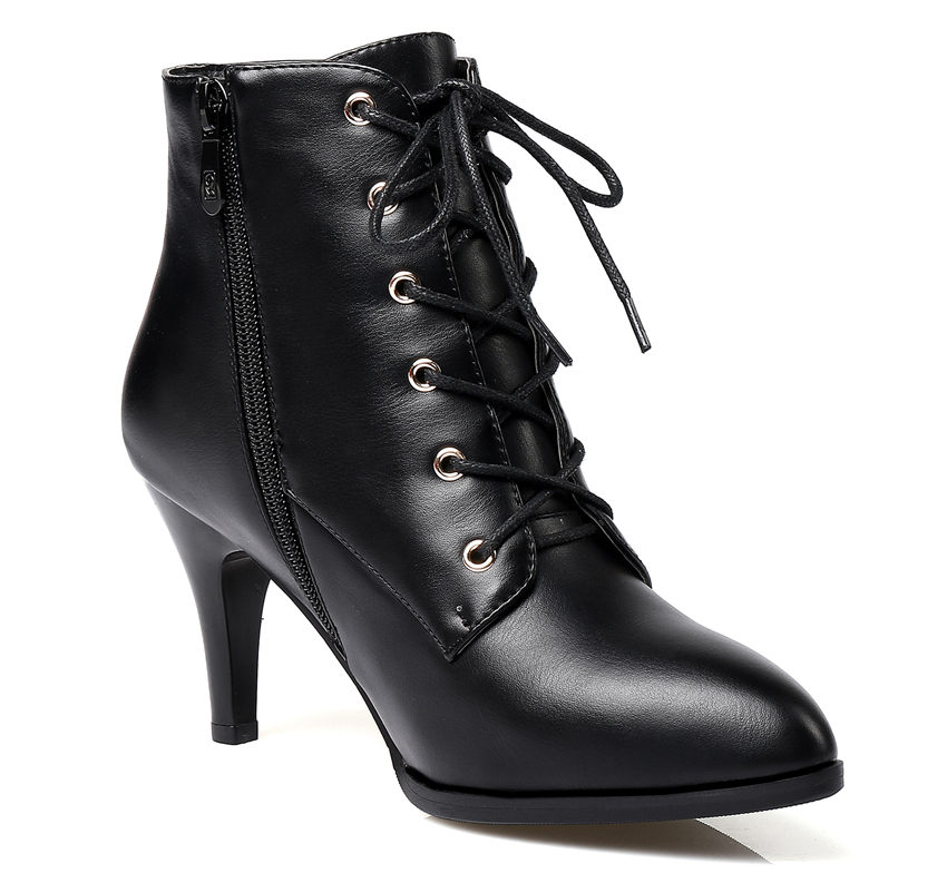 zipper boots color black size 8 for women 