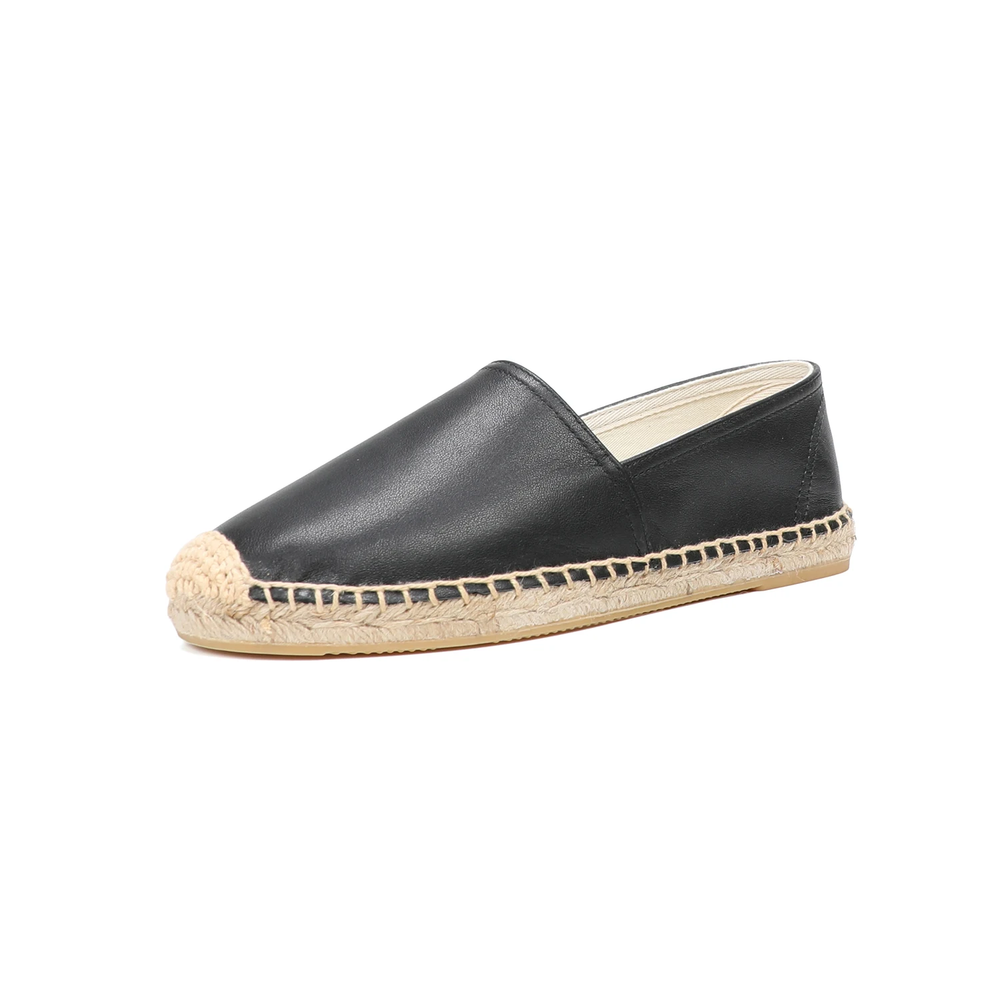 slip on espadrilles color black size 5 for women
