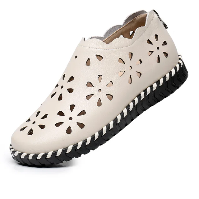 round toe sandals color beige size 6 for women