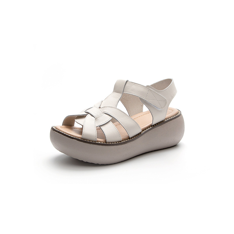 comfortable sandals color beige size 6 for women