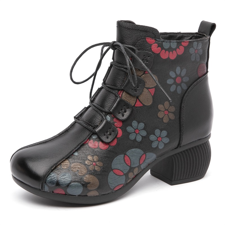 ankle boots color black size 5 for women