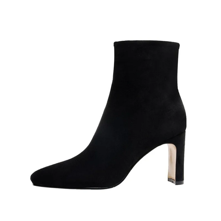 square toe boots color black size 8.5 for women