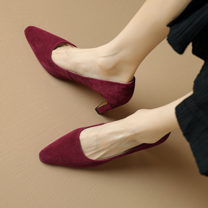 office pumps color wine size 6 for women