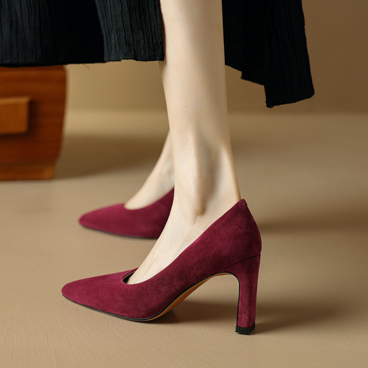 high heel pumps color wine size 5.5 for women