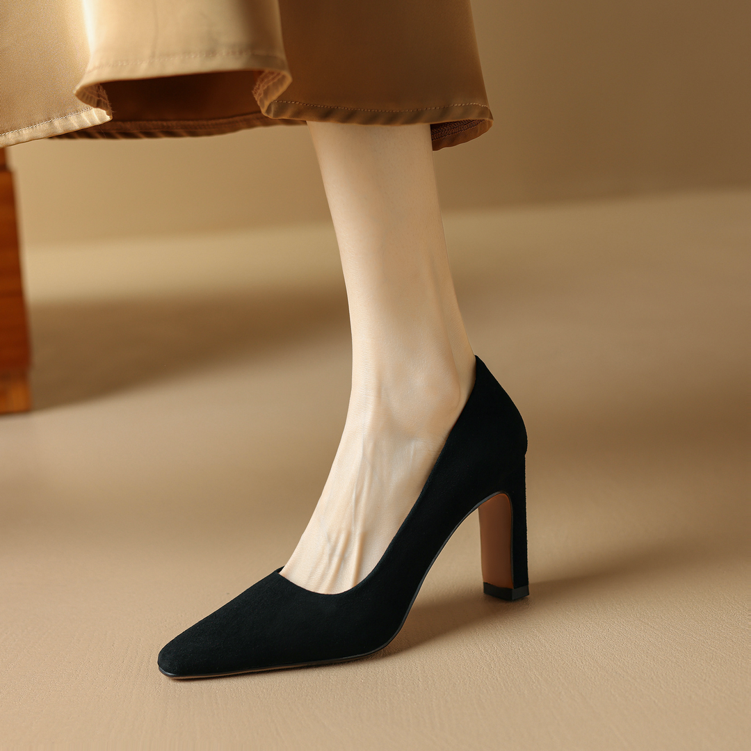 comfortable pumps color black size 6.5 for women