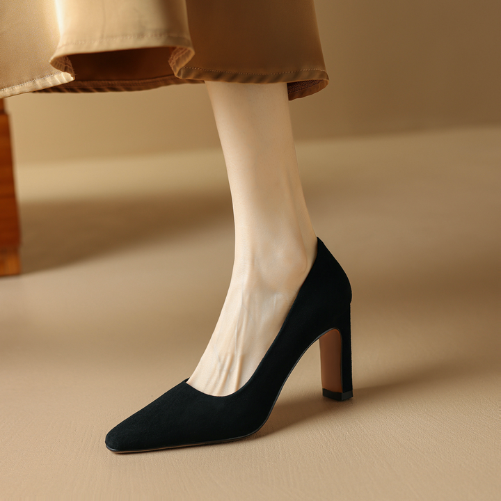 comfortable pumps color black size 6.5 for women
