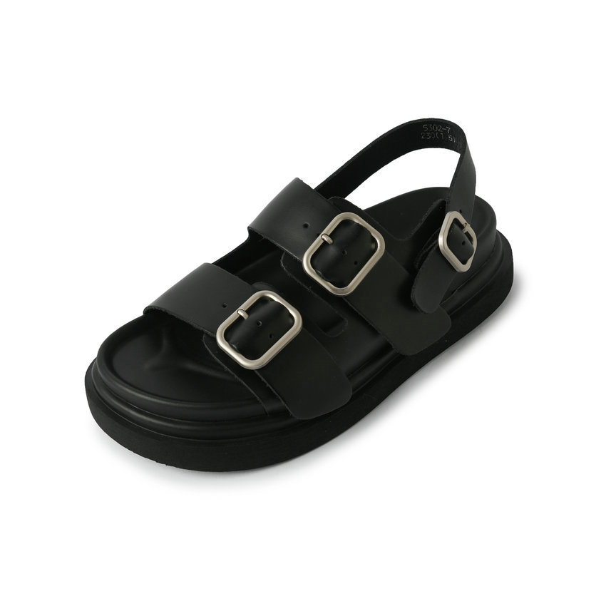 platform sandals color black size 5.5 for women